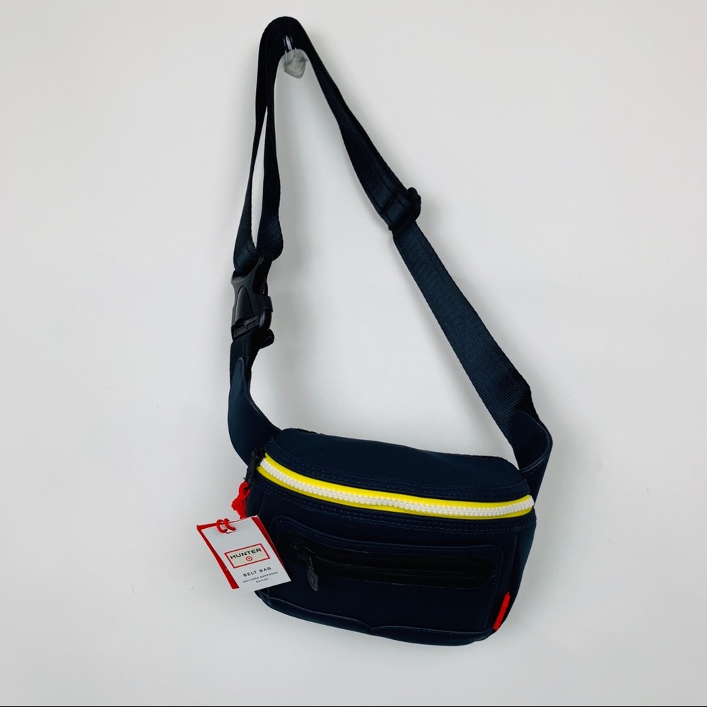 Hunter Target Belt Bag Navy Blue Yellow Accents - Picture 1 of 8